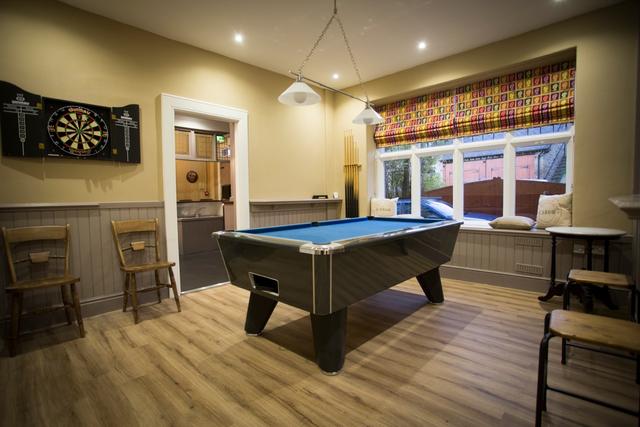Games Area with Pool Table & Darts Board Games Area with Pool Table & Darts Board