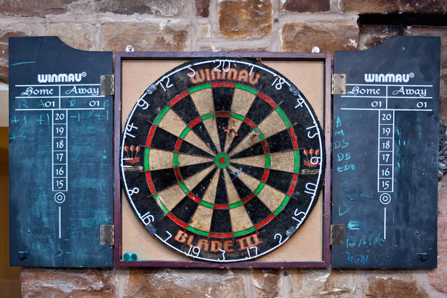 Darts Board in Games Room Darts Board in Games Room