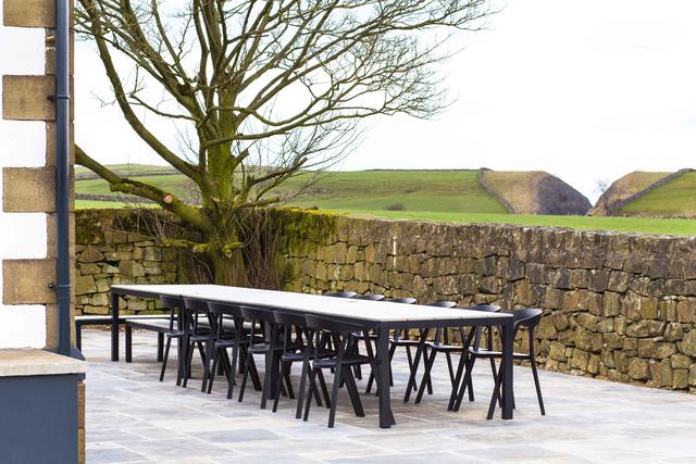 Outside Dining with Seating for Up to 24 - Mixture of Chairs & Benches Outside Dining with Seating for Up to 24 - Mixture of Chairs & Benches