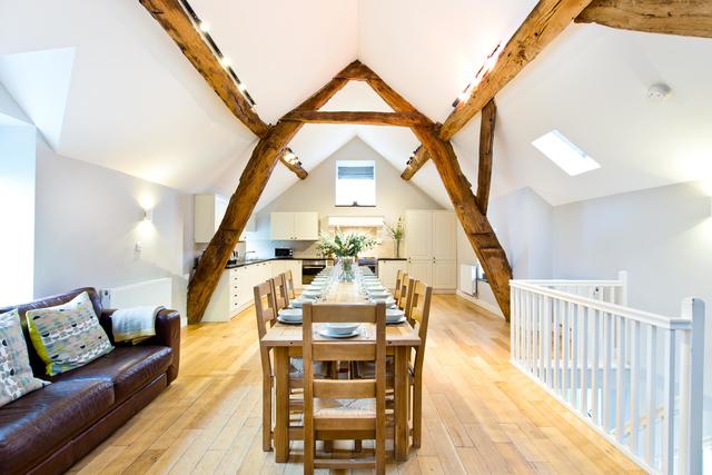 Cruck'd Barn -Open Plan Living & Dining Area Cruck'd Barn -Open Plan Living & Dining Area