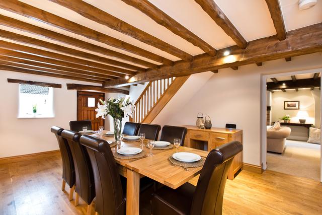 Dining area with extendable options Dining area with extendable options