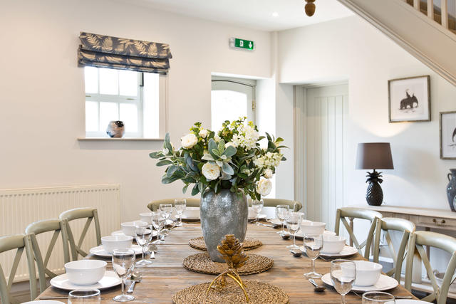 Formal dining room perfect for celebratory meals Formal dining room perfect for celebratory meals