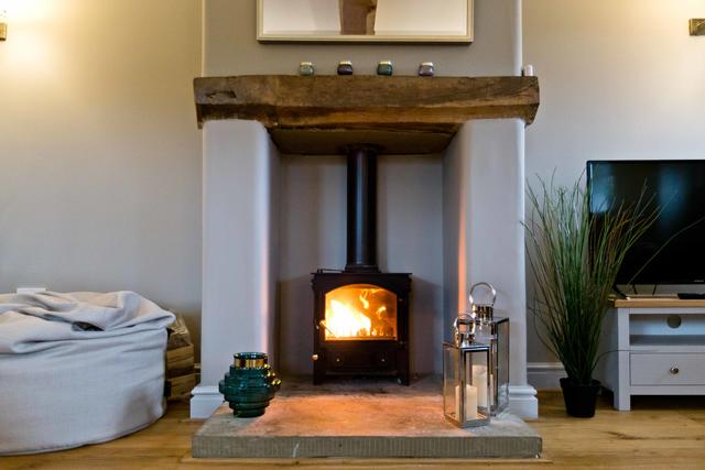 Roaring Log Burner in Manifold Barns Lounge Roaring Log Burner in Manifold Barns Lounge