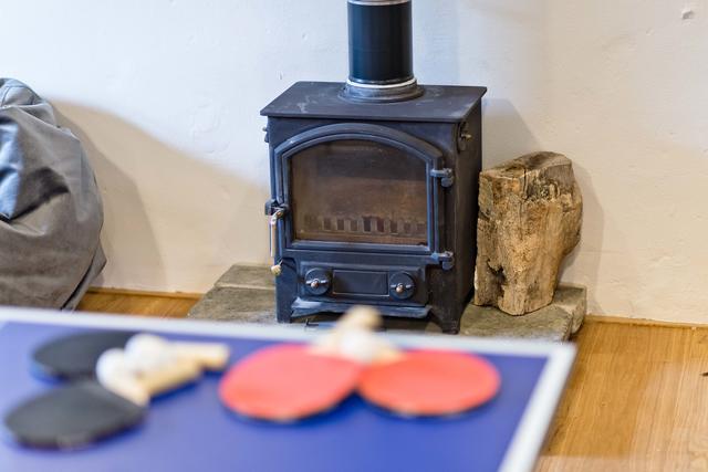 Manifold Farmhouse Games Room with Table Tennis and Log Burner