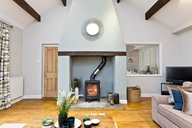 Log Burner in the Main Lounge Log Burner in the Main Lounge