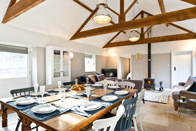 Dining for up to 16 guests in The Old Dairy Dining for up to 16 guests in The Old Dairy