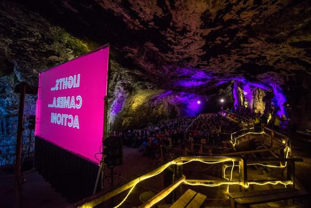 Cinema in a cave