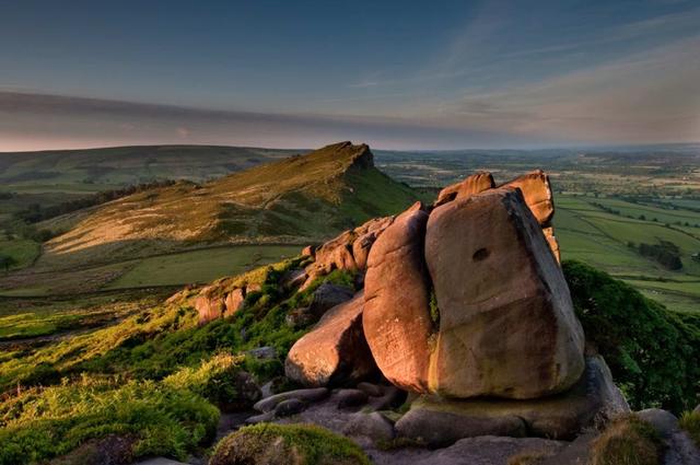 Rock formations in the Peak District