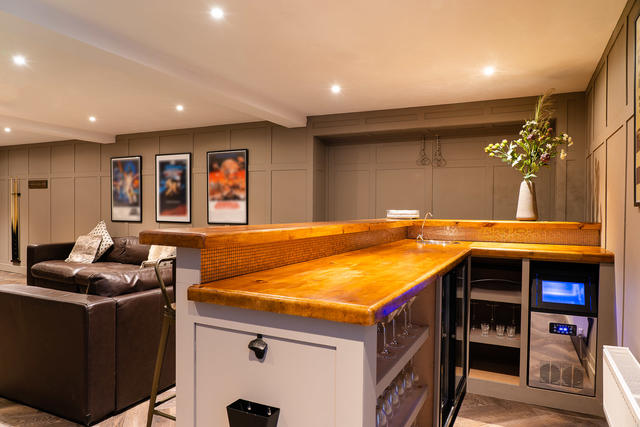 The new bar area in the games room The new bar area in the games room