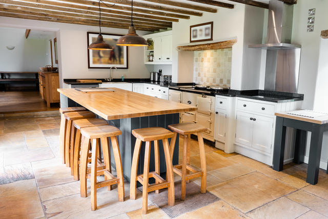 Central island in the kitchen Central island in the kitchen