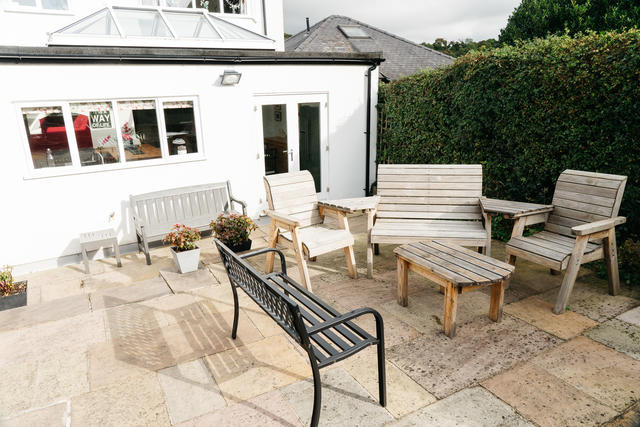 Outdoor seating area